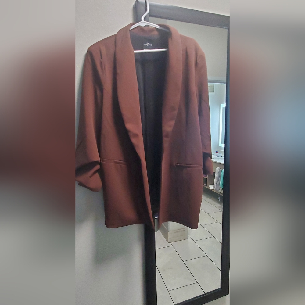 BNWT Brown Women's Size XL Blazer